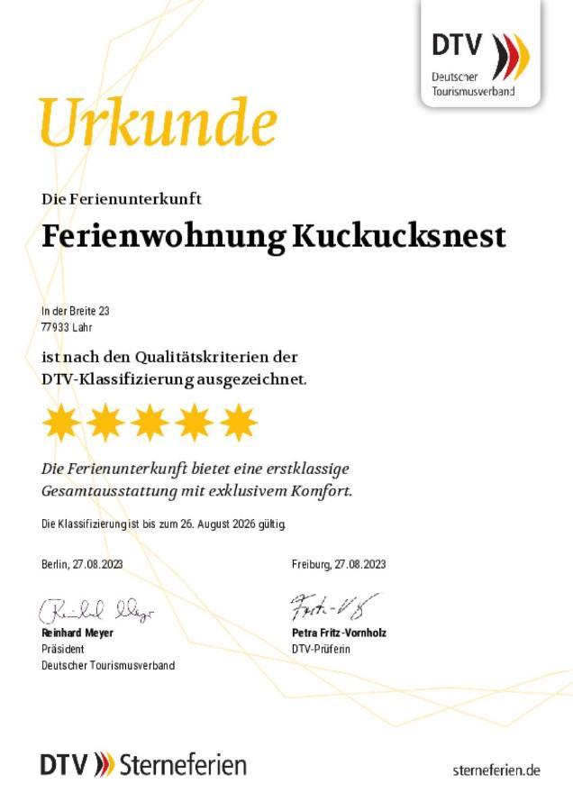 Ferienwohnung Kuckucksnest Lahr  Luaran gambar